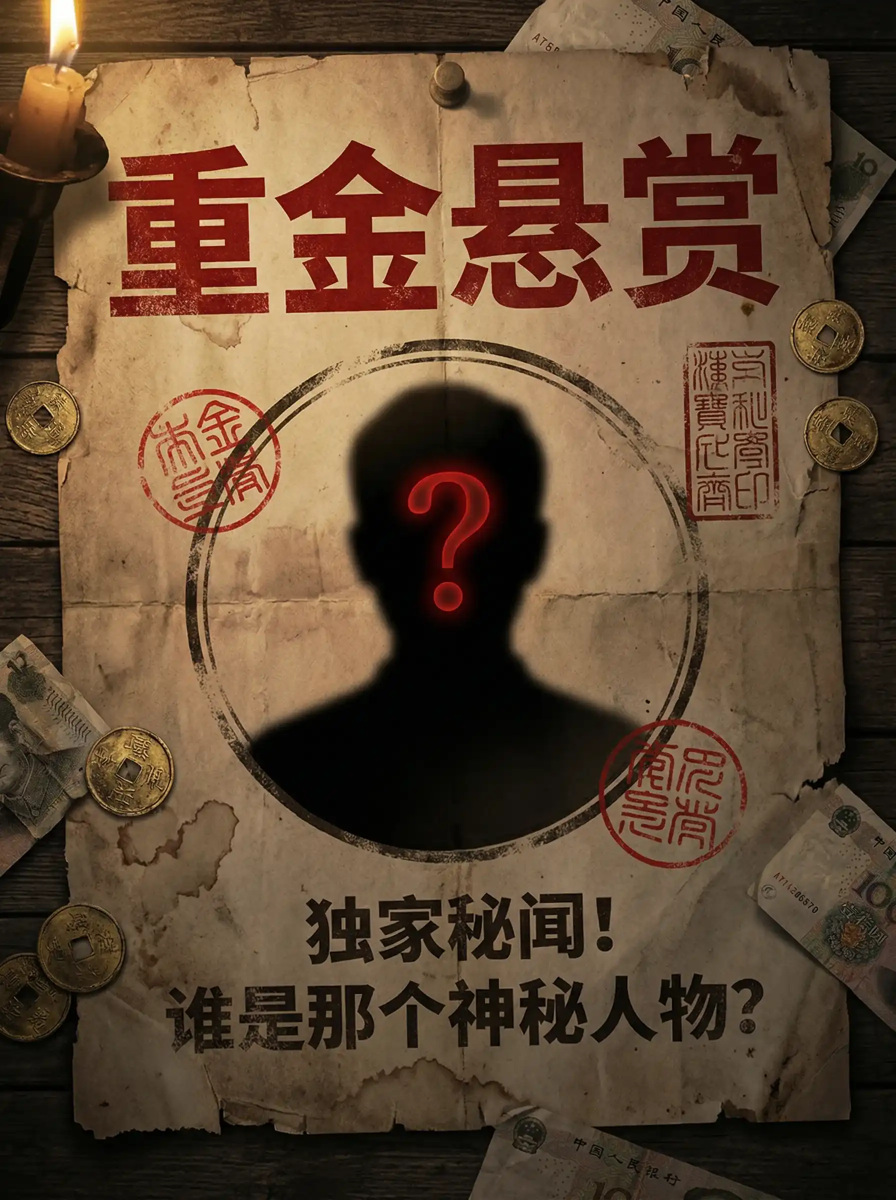 肮脏性感的人 - 重金悬赏线索征集令